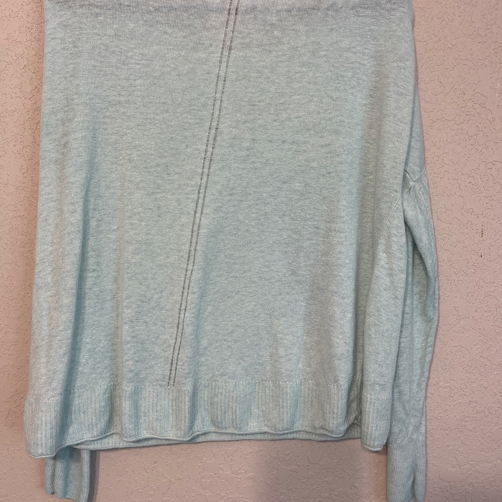 J. Crew Light Blue Crew Neck Sweater - Picture 2 of 3